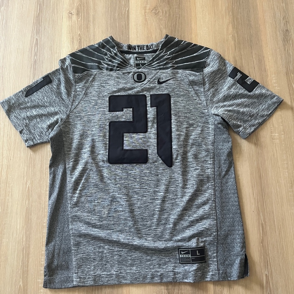 Nike Gray Black Performance Jersey